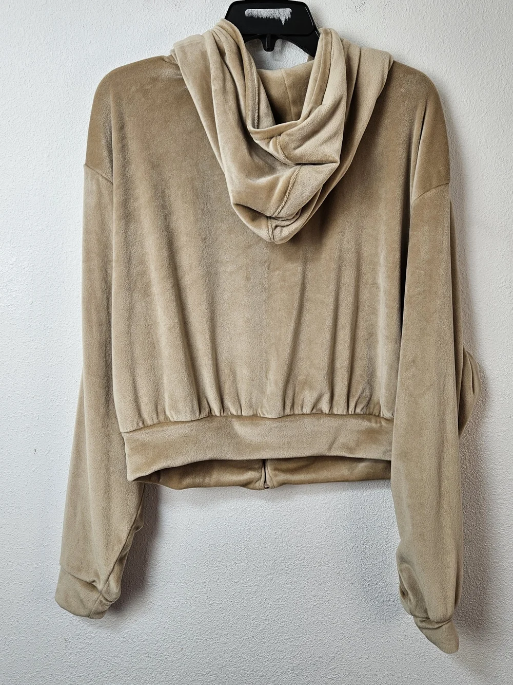 Skims Velour Zip-Up Hoodie Jacket Size 3XL Cropped